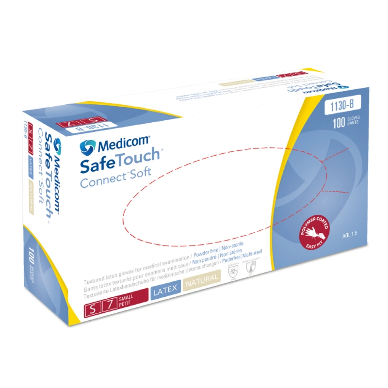 Перчатки из латекса SafeTouch Connect Soft Natural 100 шт.