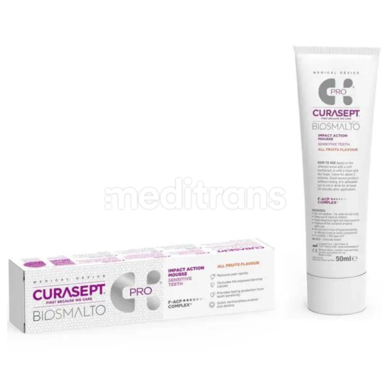 Mus Sensitive Teeth Curasept Biosmalto wieloowocowy 50ml