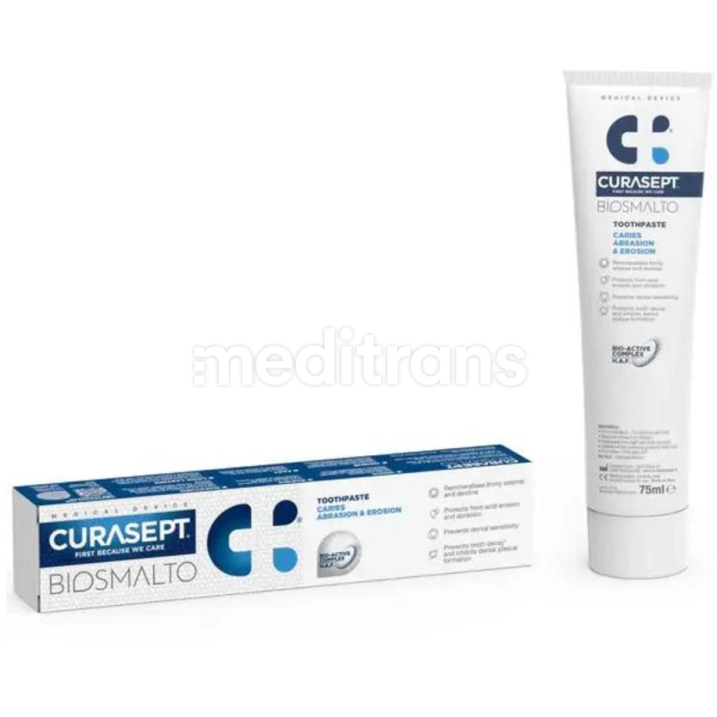 Pasta Curasept Biosmalto - Caries Abrasion &amp; Erosion 75ml