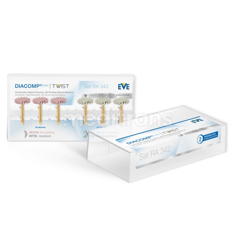 EVE полировщик DIACOMP PLUS TWIST 14 мм 6 шт.