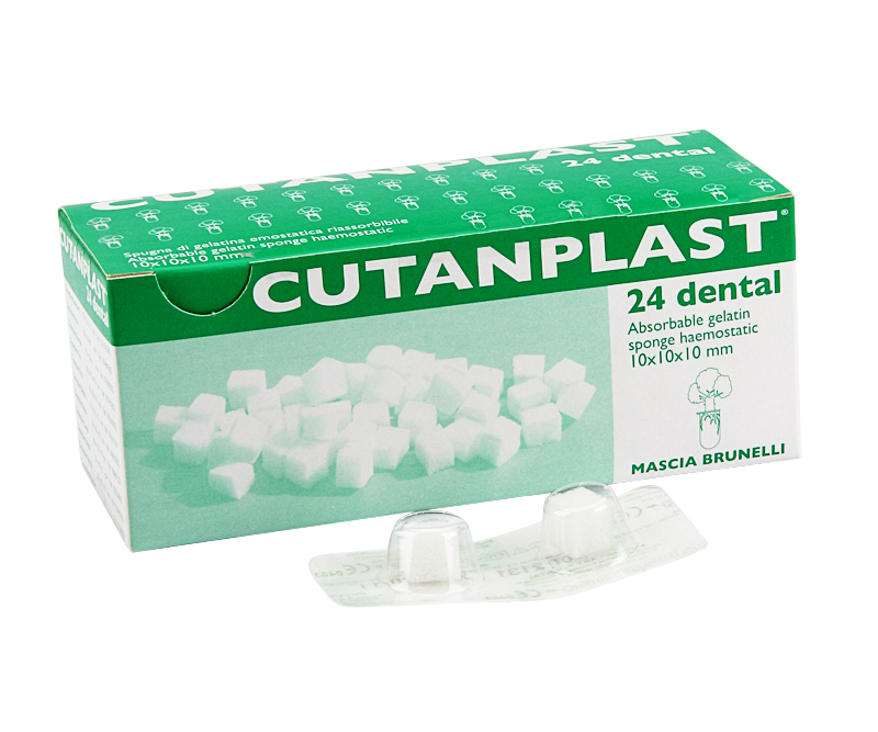 Гемостатическая губка Cutanplast 24 шт. Mascia Brunelli