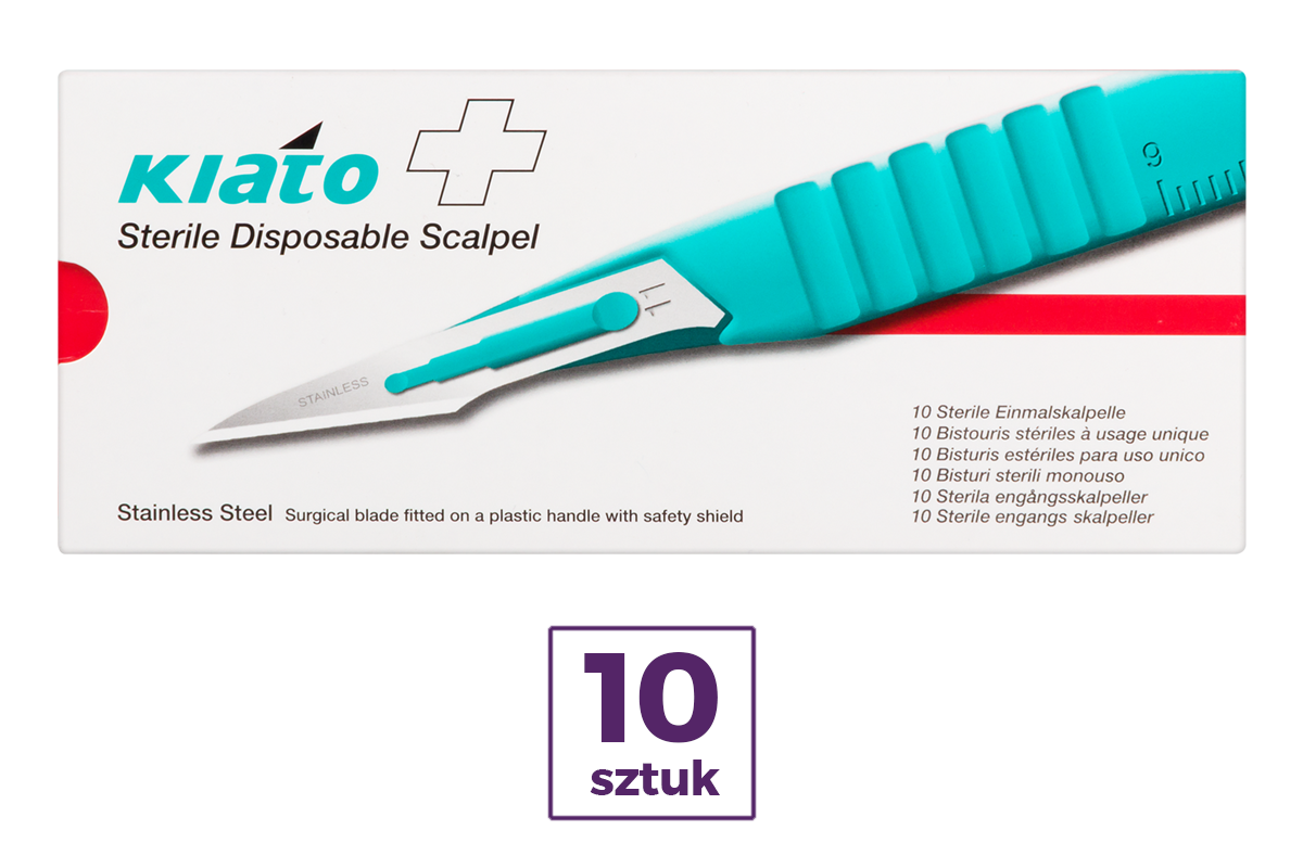 Одноразовые скальпели Kiato Plus, 10 шт.
