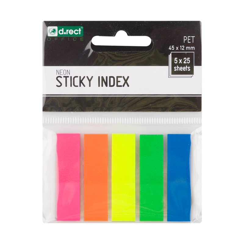 Закладки-указатели Post-it, 5 цветов × 25 шт.