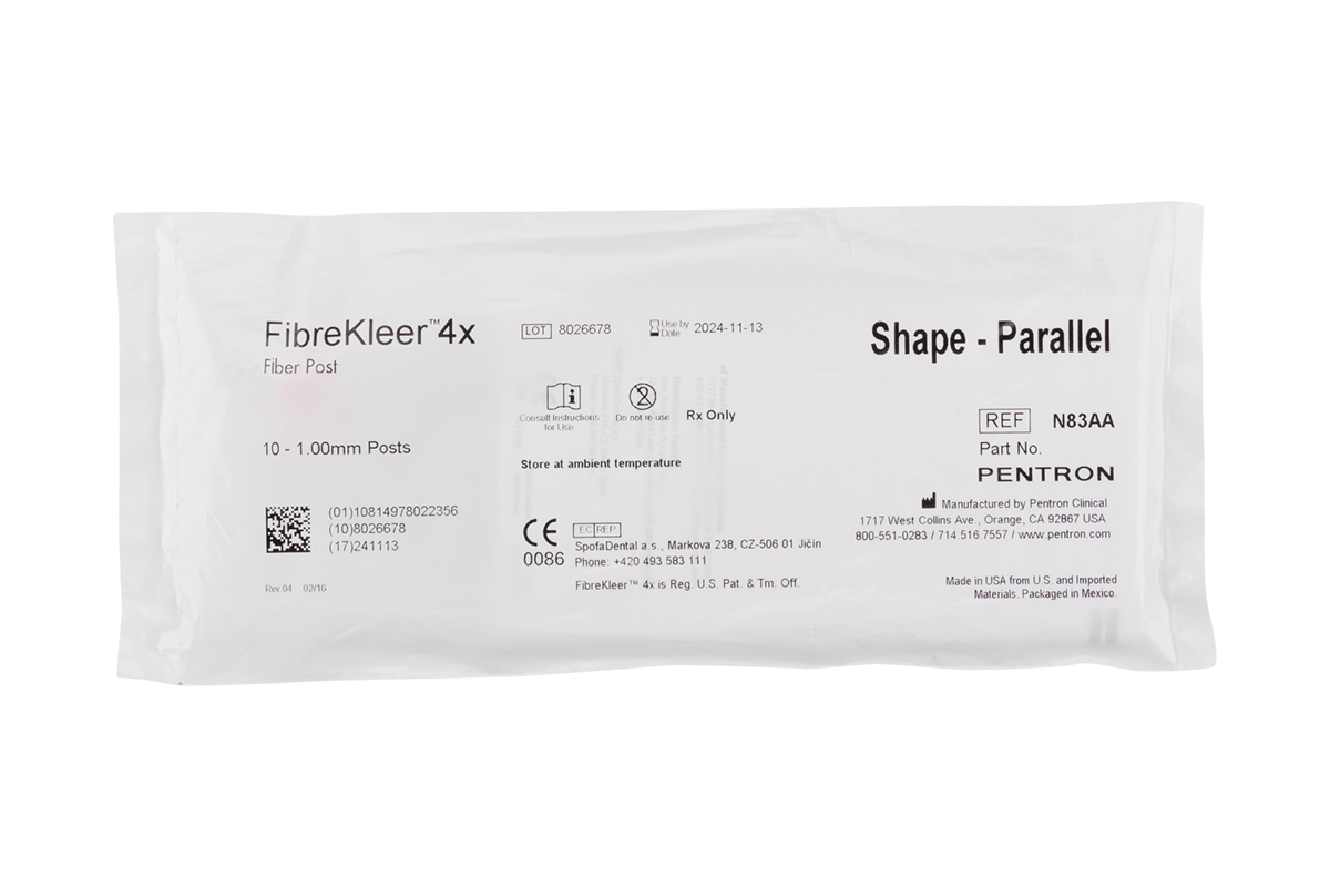 Стекловолоконные штифты FibreKleer 4X Parallel, 10 шт. Pentron