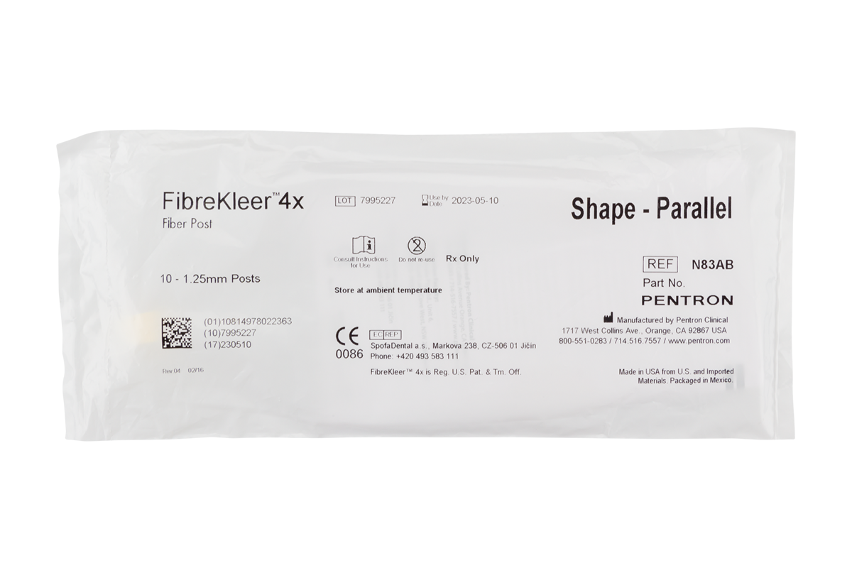 Стекловолоконные штифты FibreKleer 4X Parallel, 10 шт. Pentron