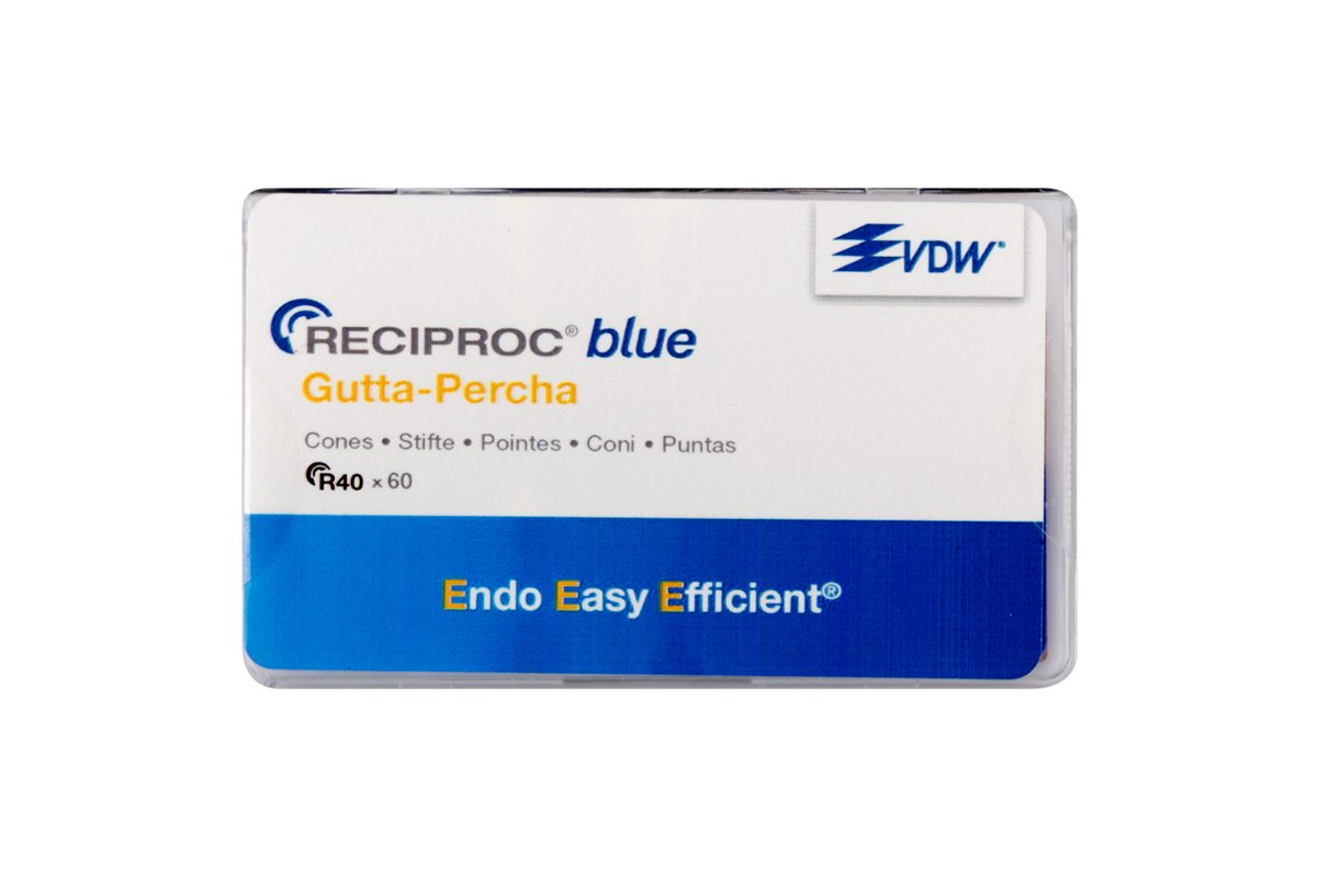Гуттаперчевые штифты Reciproc Blue, 60 шт. VDW