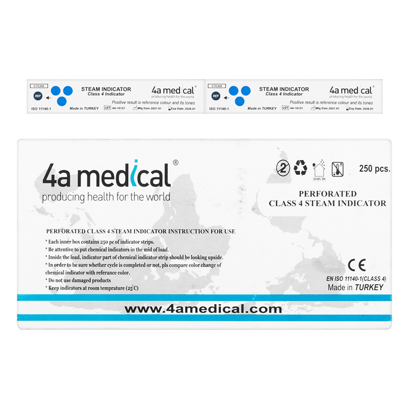 Тесты стерилизации класс IV, 2 × 250 шт. 4a Medical