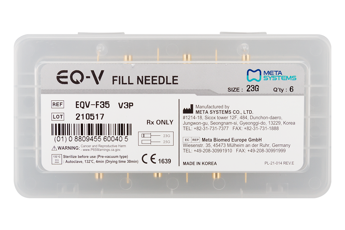 Иглы для пистолета EQ-V 6 шт. Meta Systems