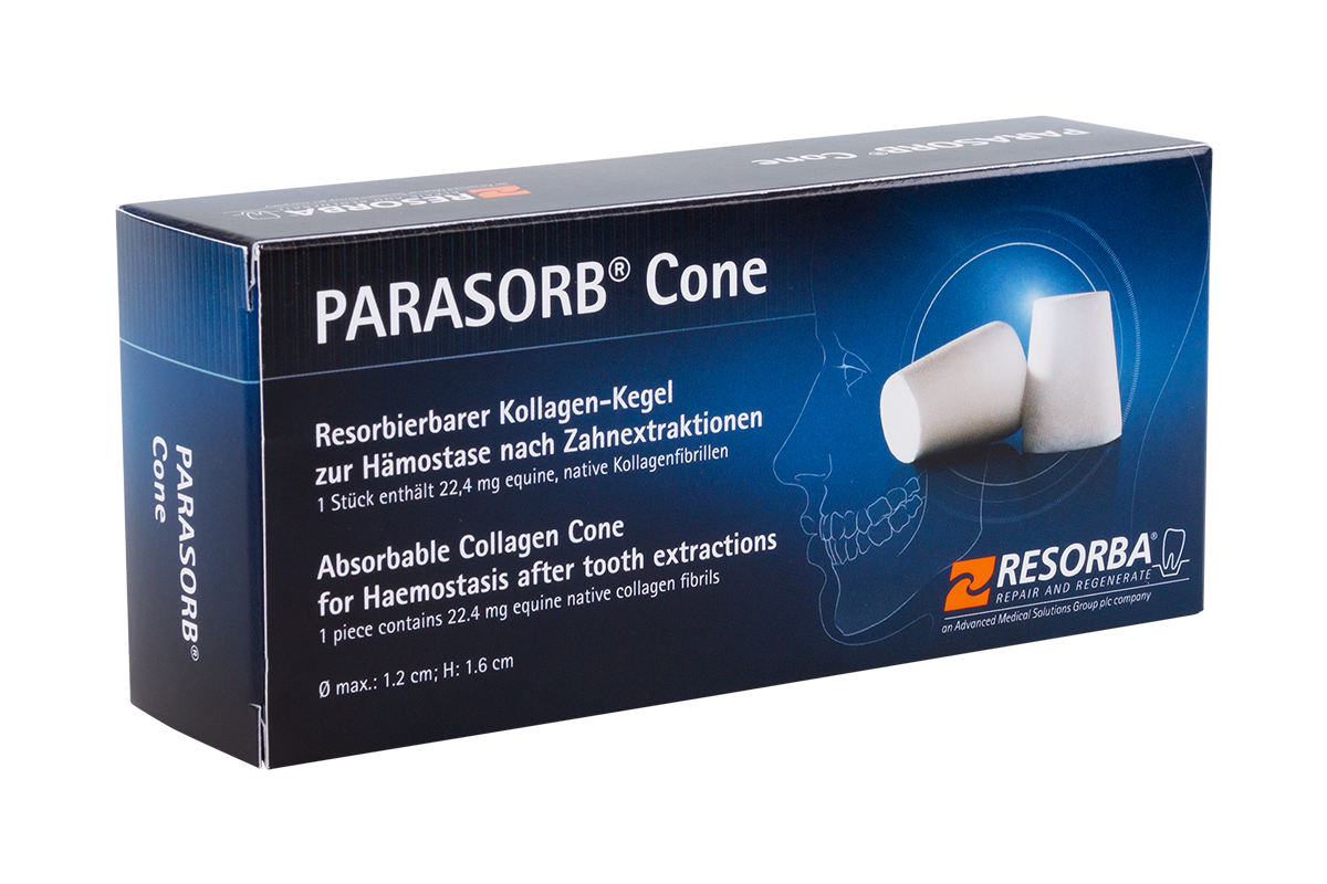 Коллагеновые конусы Parasorb Cone 10 шт. Resorba