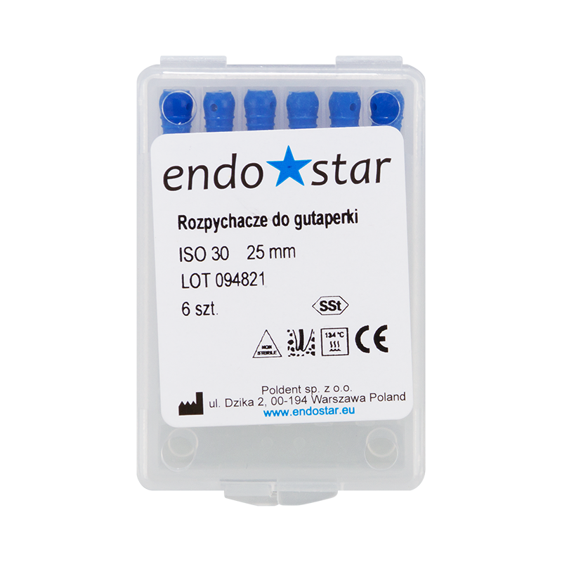 Спредеры для гуттаперчи, 6 шт. Endostar