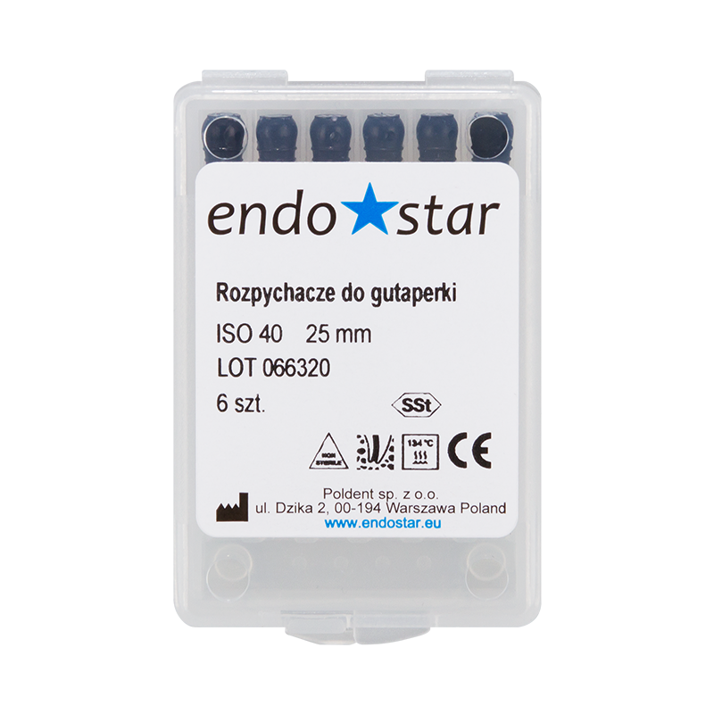 Спредеры для гуттаперчи, 6 шт. Endostar