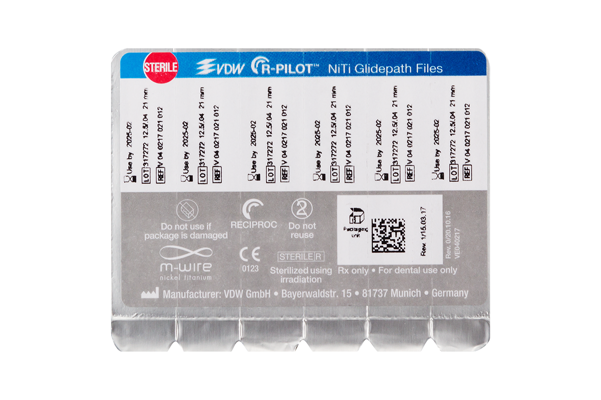 Файлы R-Pilot 6 шт. VDW