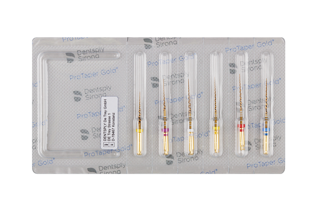 Машинные файлы ProTaper Gold 6 шт. Dentsply Sirona