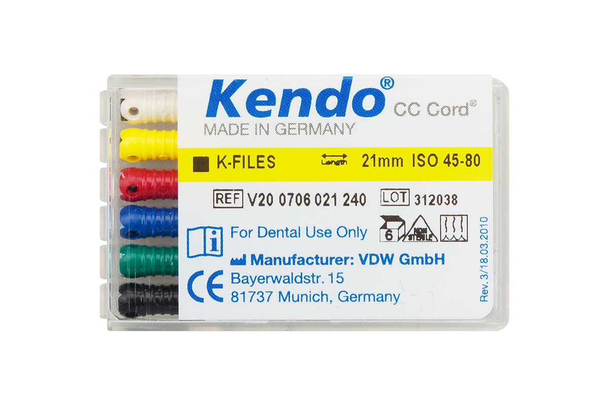К-файлы Kendo 6 шт. VDW