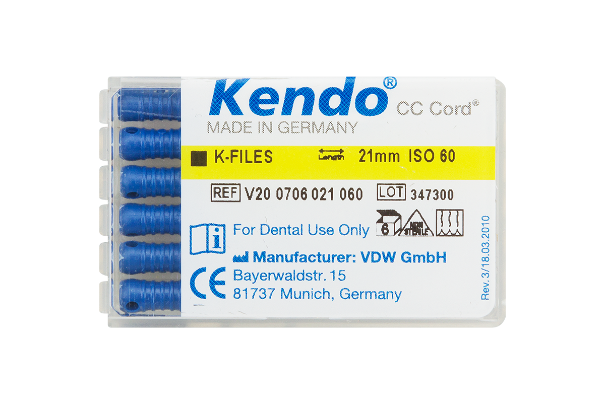 К-файлы Kendo 6 шт. VDW