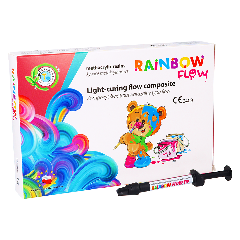Цветной текучий композит Rainbow Flow 1 г Cerkamed