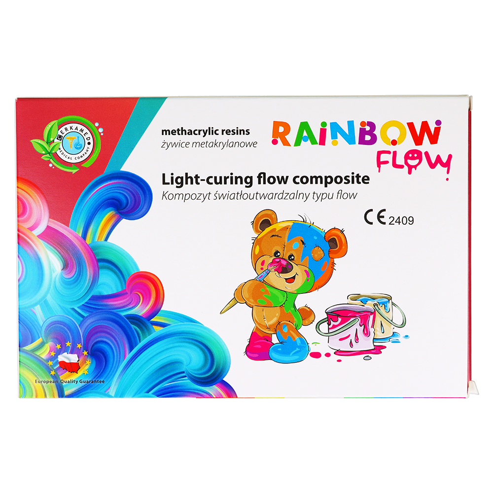 Цветной текучий композит Rainbow Flow 1 г Cerkamed