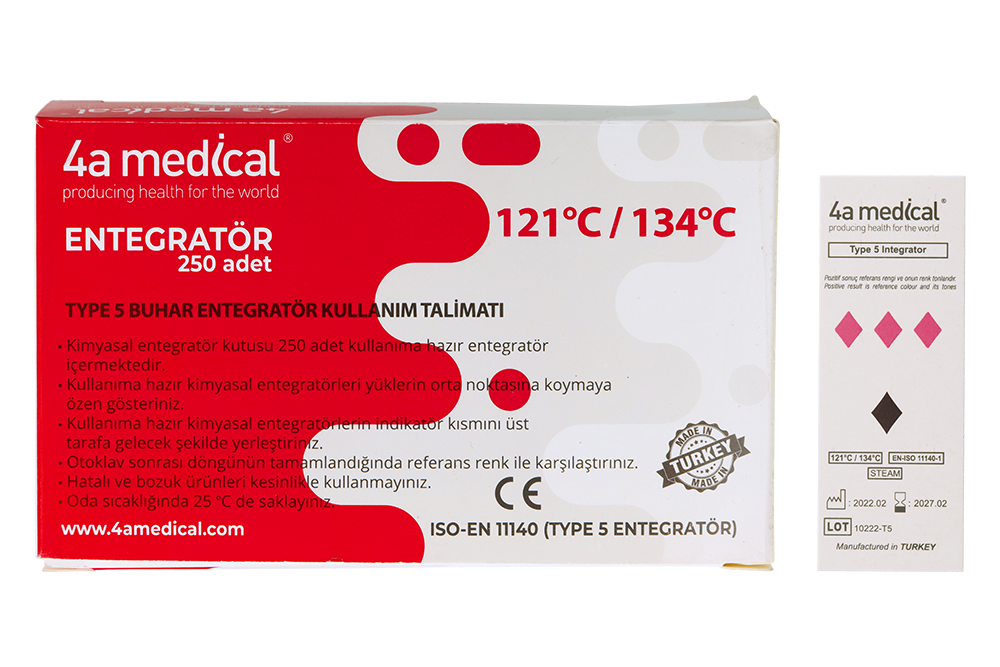 Тесты контроля стерилизации класс 5, 250 шт. 4a Medical