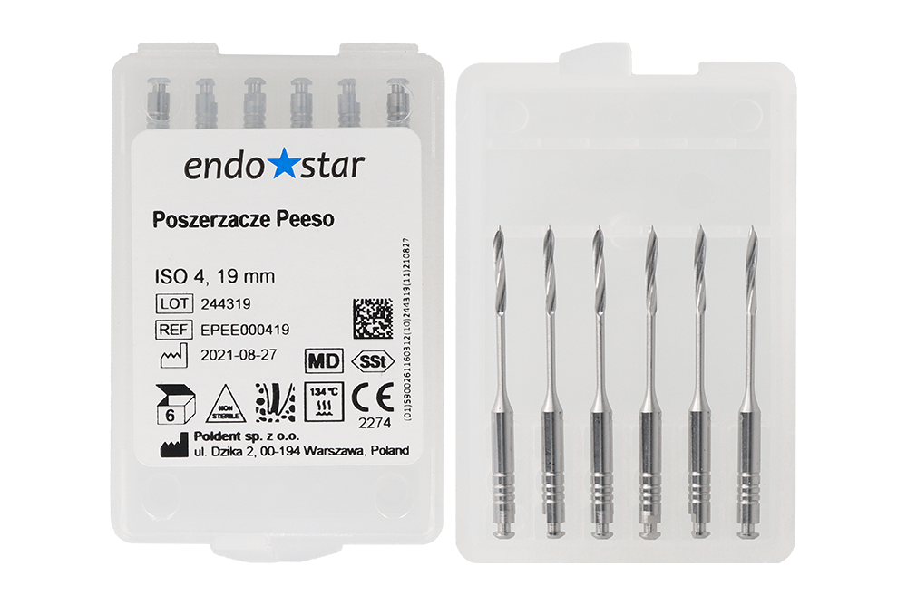 Развертки Peeso 6 шт. Endostar