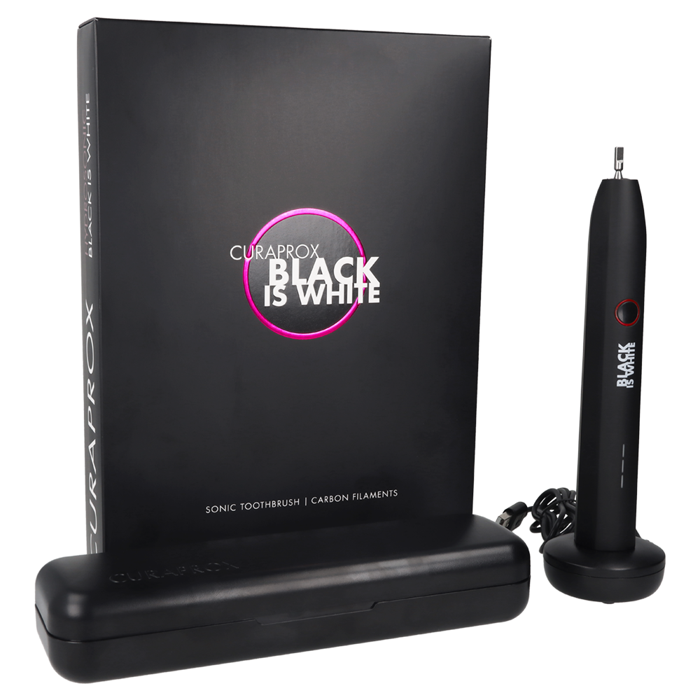 Звуковая щётка Hydrosonic Black Is White Curaprox