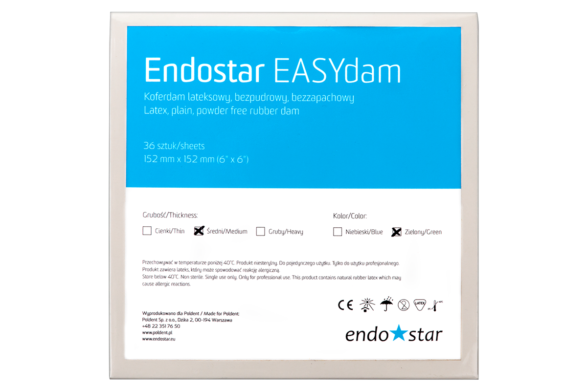 Коффердам латексный EasyDam 36 шт. Endostar
