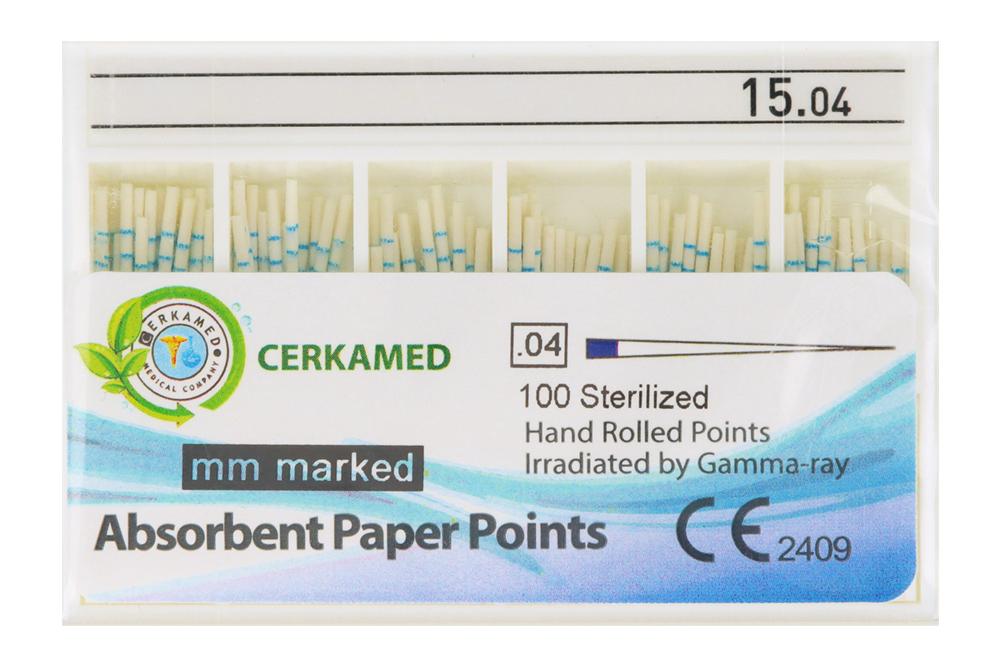 Бумажные штифты 4%, 100 шт. Cerkamed