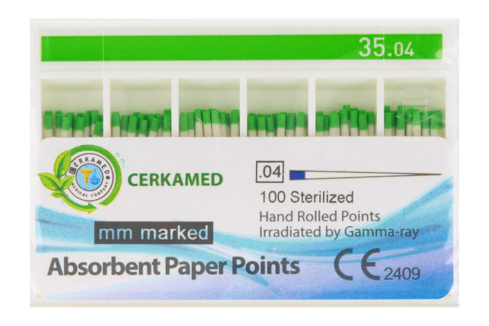Бумажные штифты 4%, 100 шт. Cerkamed