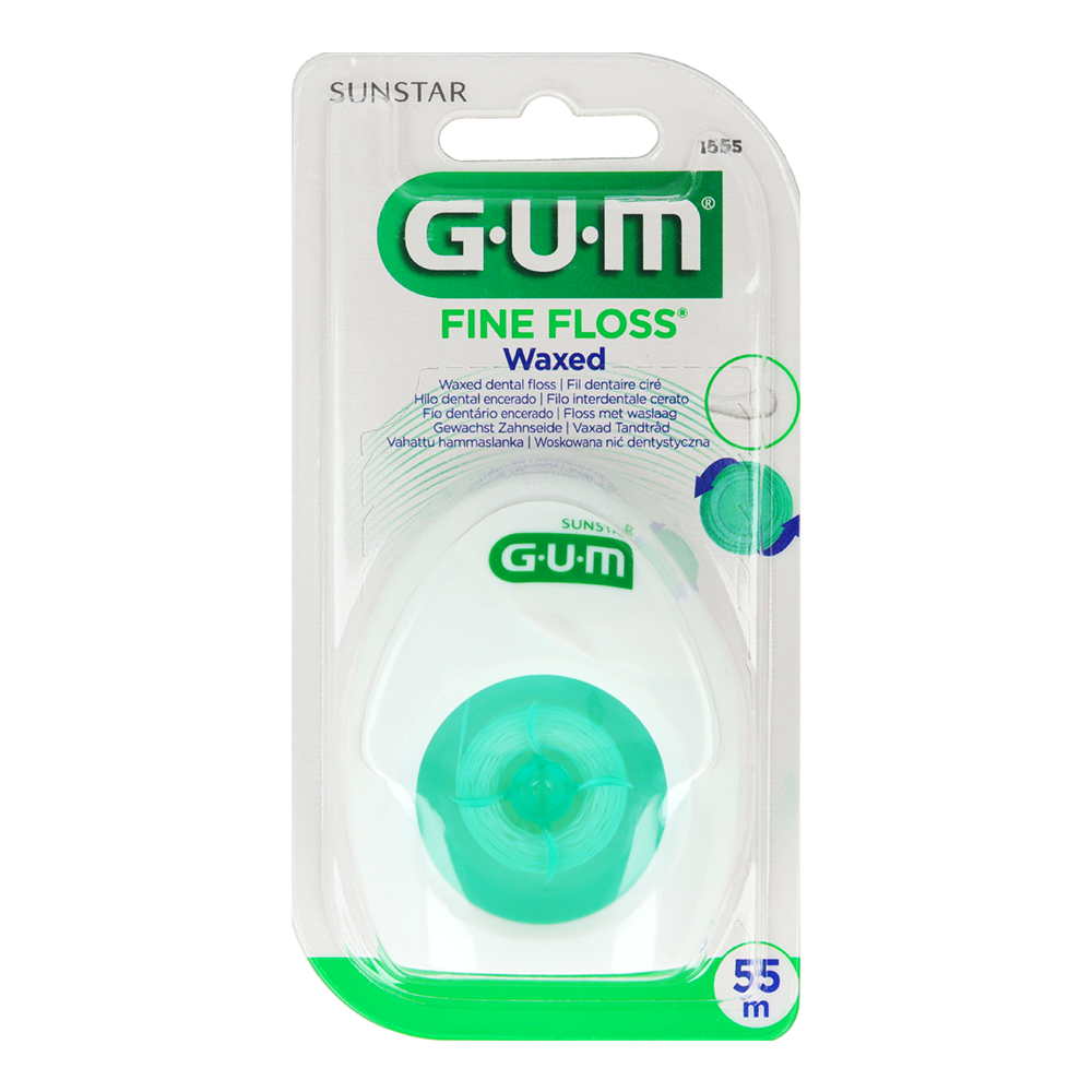 Вощеная зубная нить Fine Floss 55 м GUM