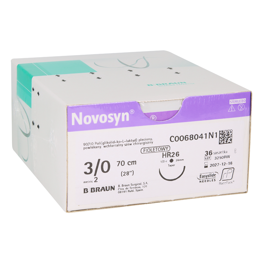 Рассасывающийся шовный материал Novosyn 36 шт.
