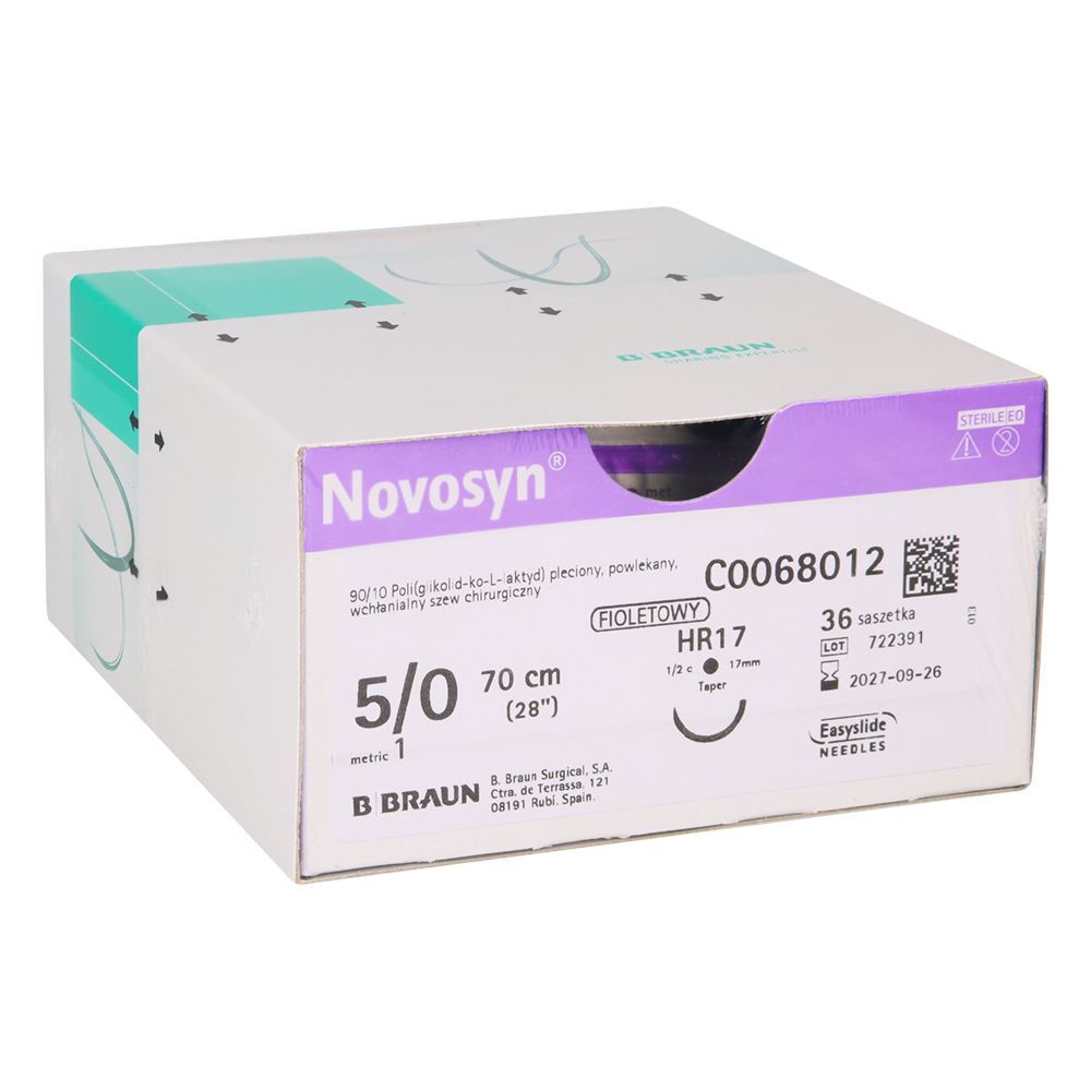 Рассасывающийся шовный материал Novosyn 36 шт.