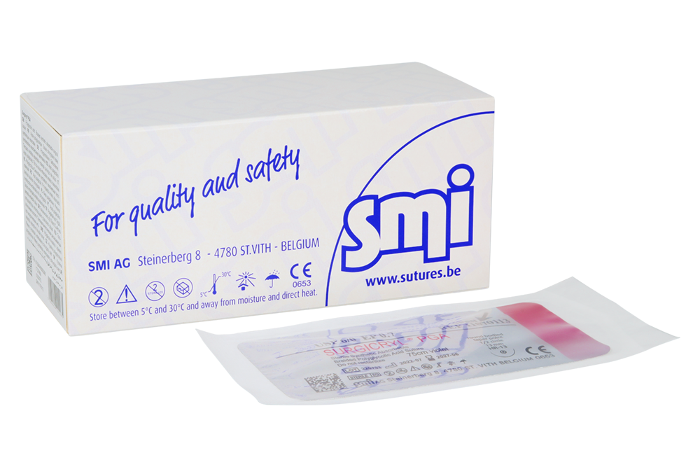 Рассасывающиеся нити Surgicryl, 12 шт. SMI
