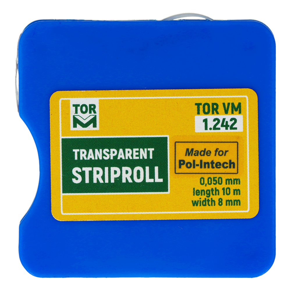 Полиэстровые гладкие полоски в боксе 10 м TOR VM