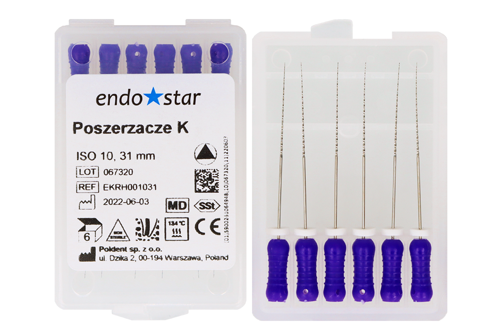 К-файлы/развертки 6 шт. Endostar