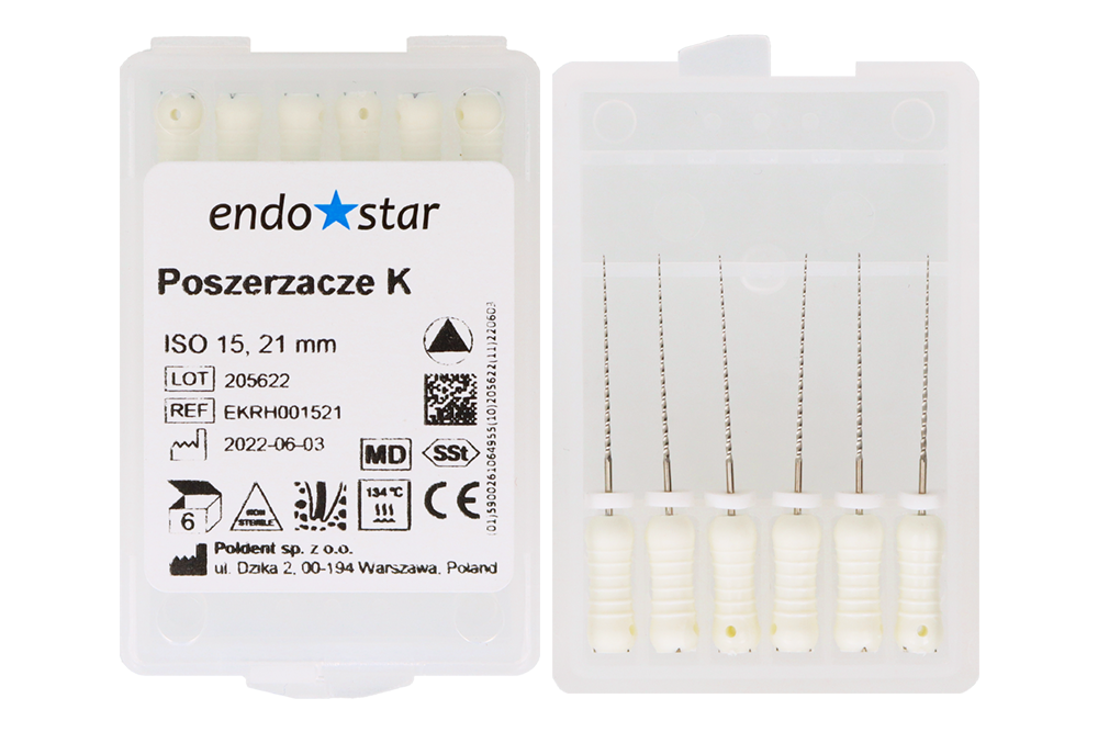 К-файлы/развертки 6 шт. Endostar