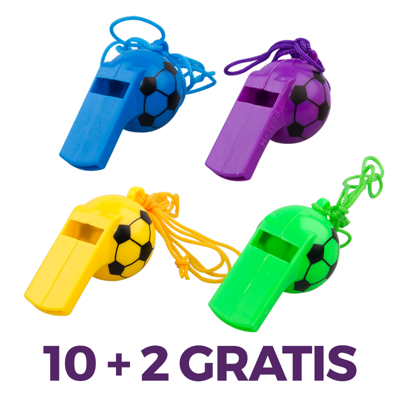 Игрушка — Футбольный свисток 10 + 2 в подарок