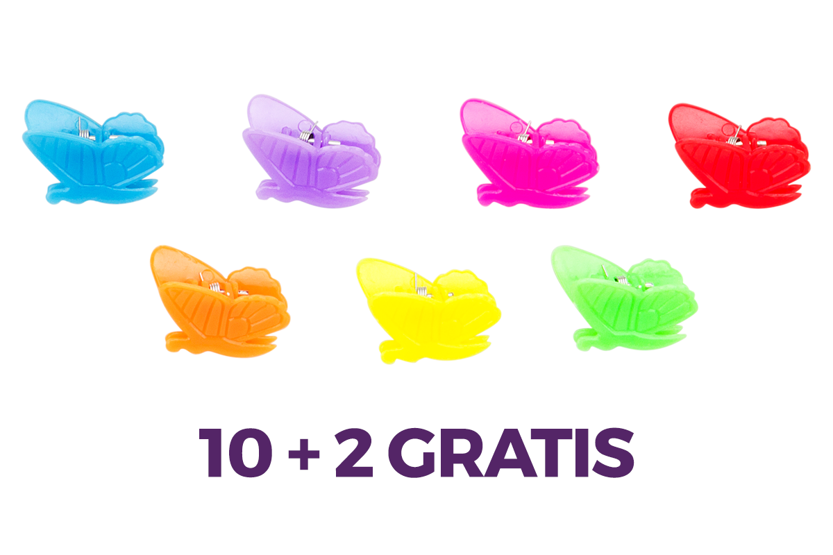 Игрушка — заколка-бабочка 10 + 2 в подарок
