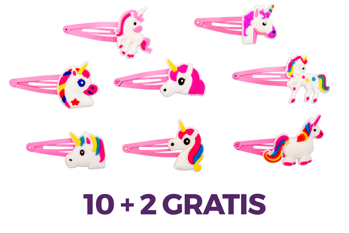 Игрушка — Заколка единорог 10 + 2 в подарок