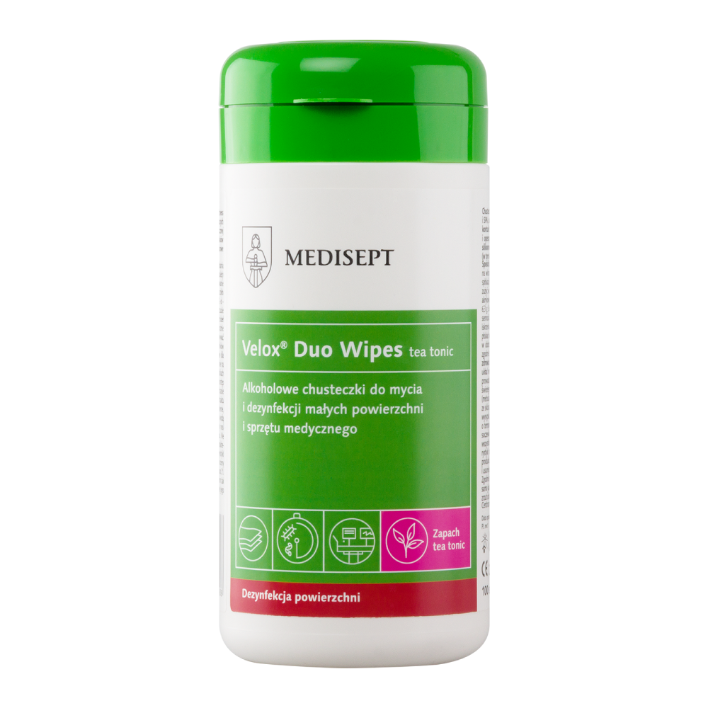 Салфетки Velox Duo Wipes Tea Tonic 100 шт. Medisept