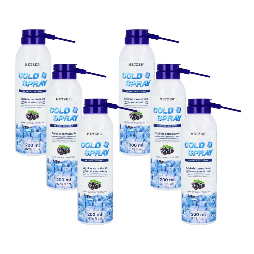 Охлаждающий спрей Cold Spray 200 мл × 6 шт. Metzer