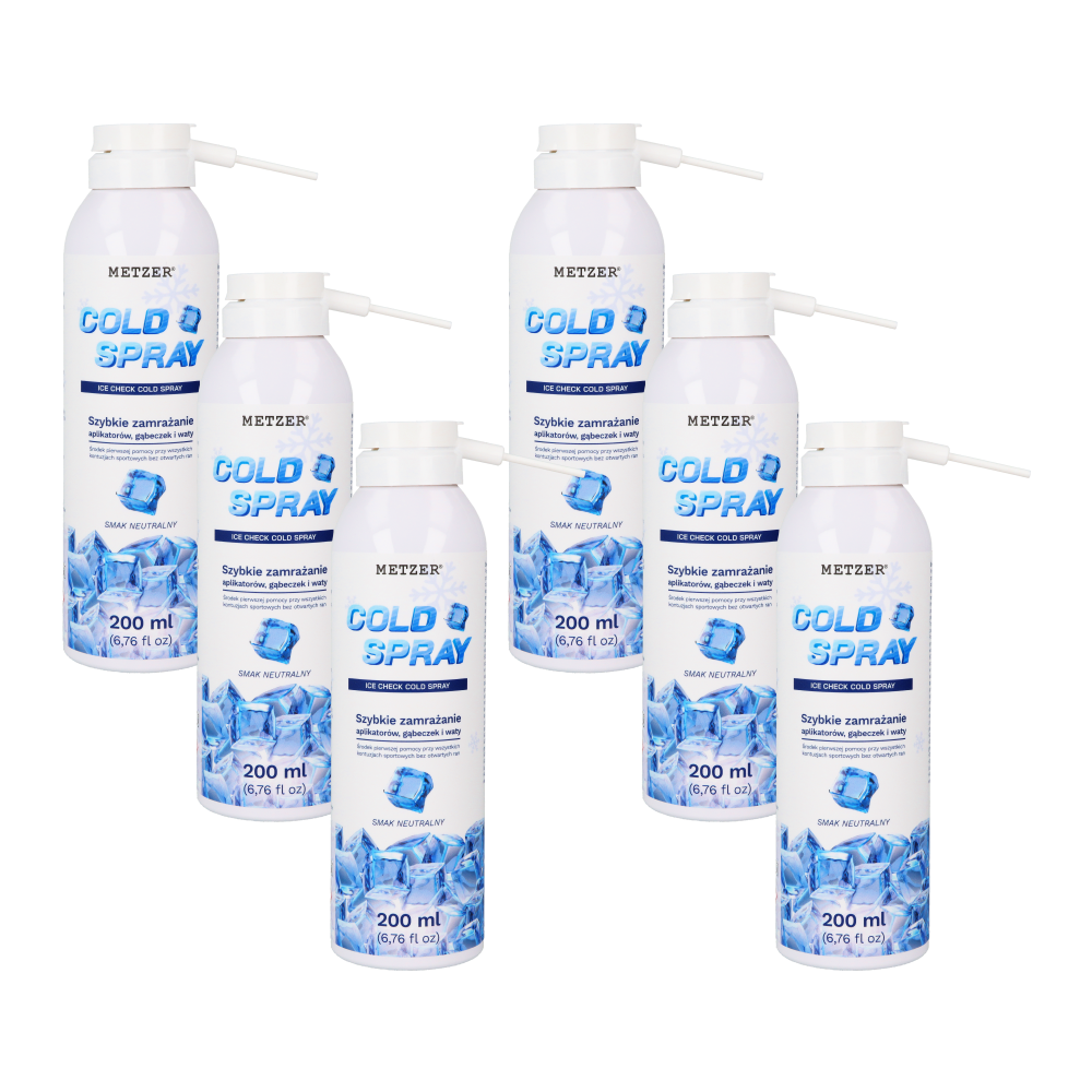 Охлаждающий спрей Cold Spray 200 мл × 6 шт. Metzer