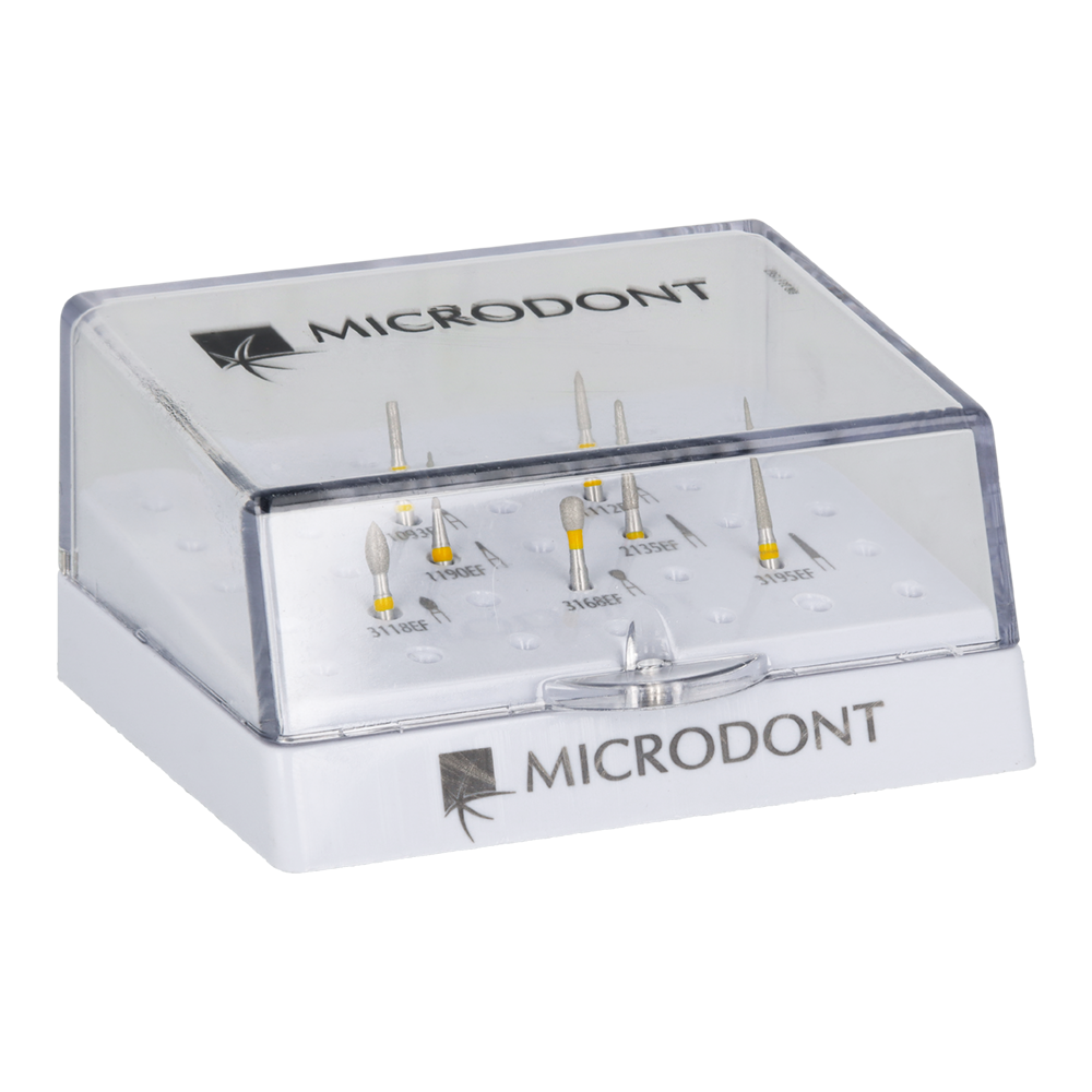 Набор алмазных боров 7 шт. Microdont