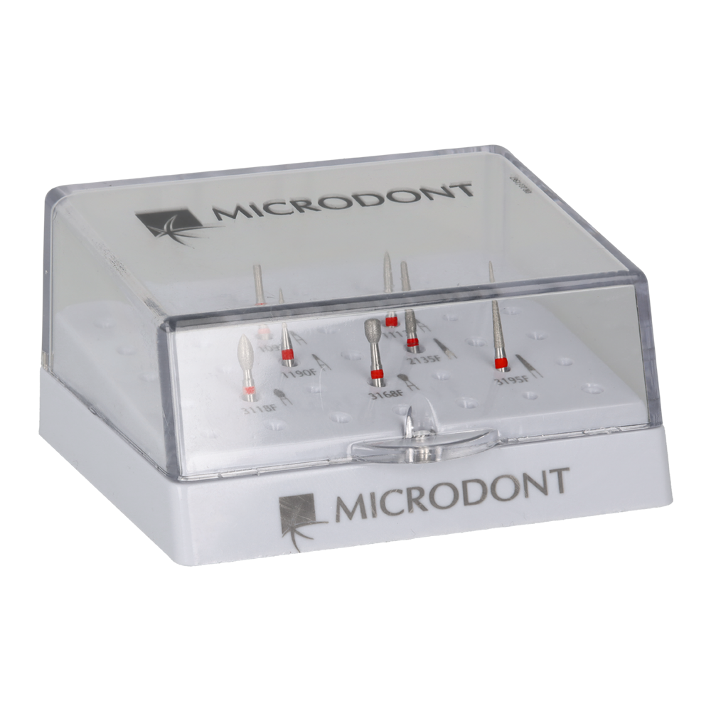 Набор алмазных боров 7 шт. Microdont