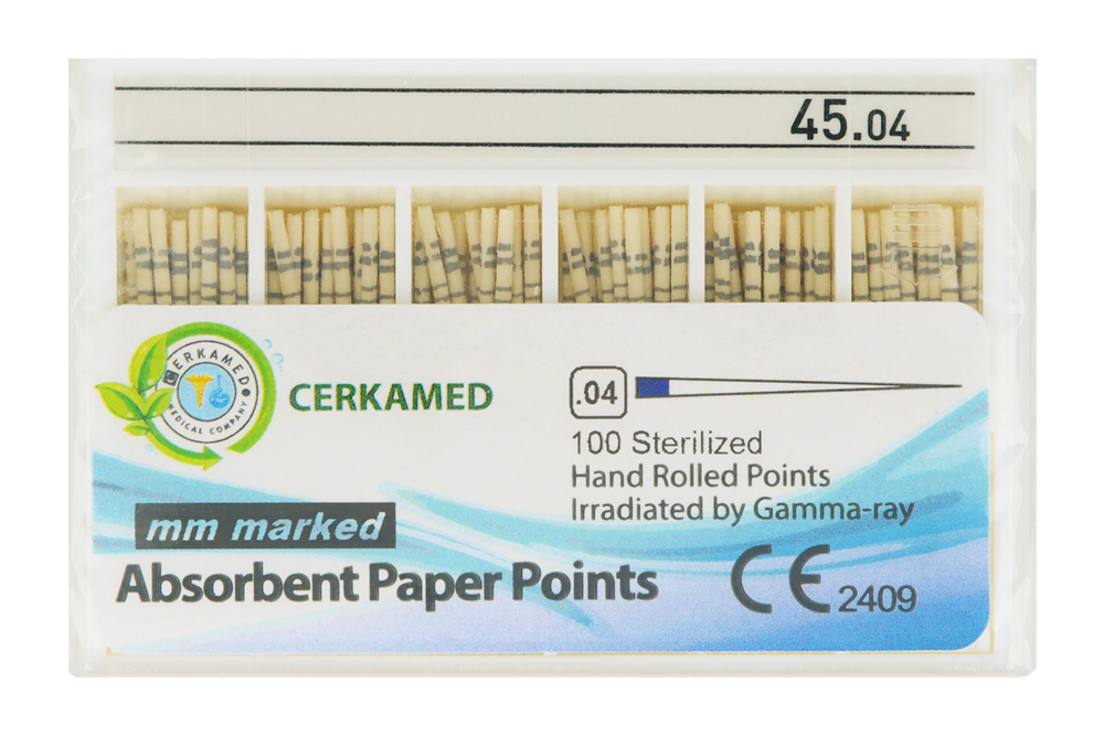 Бумажные штифты 4%, 100 шт. Cerkamed