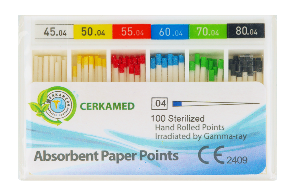 Бумажные штифты 4%, 100 шт. Cerkamed