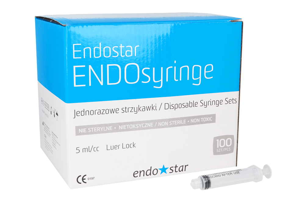 Шприцы ENDO Luer-Lock 5 мл × 100 шт. Endostar