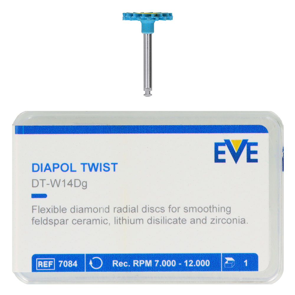 Алмазные полиры Diapol Twist, 1 шт. EVE