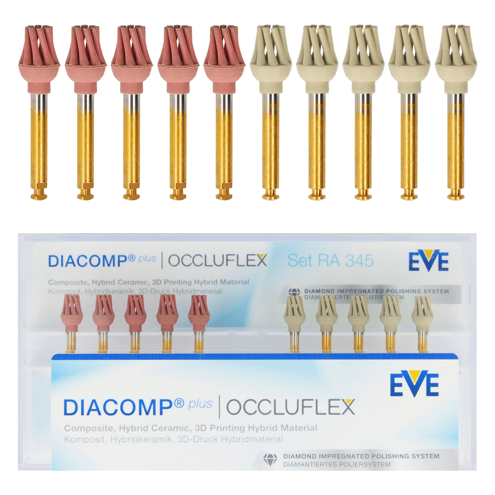 Алмазные полиры Diacomp Plus Occluflex 10 шт. EVE