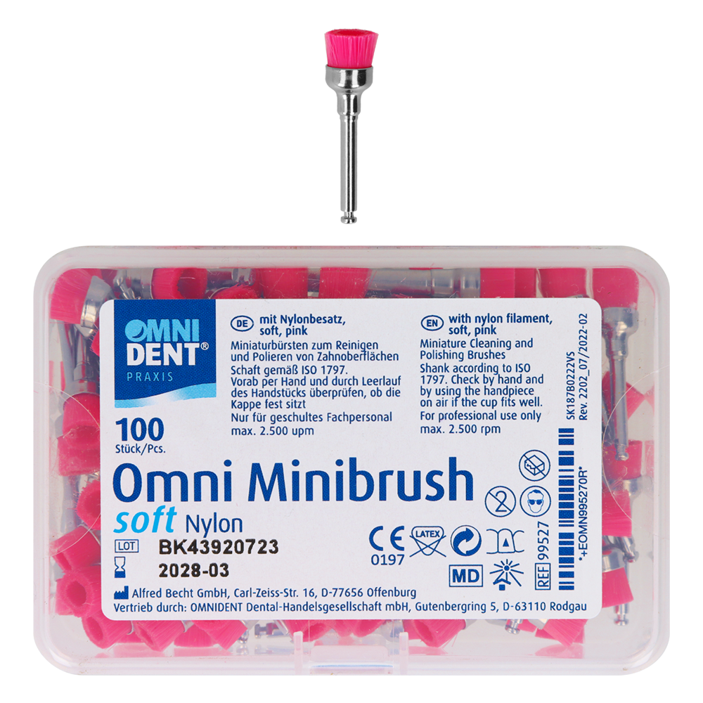 Мини-щётки Omni Minibrush 100 шт. Omnident (пустой стаканчик)