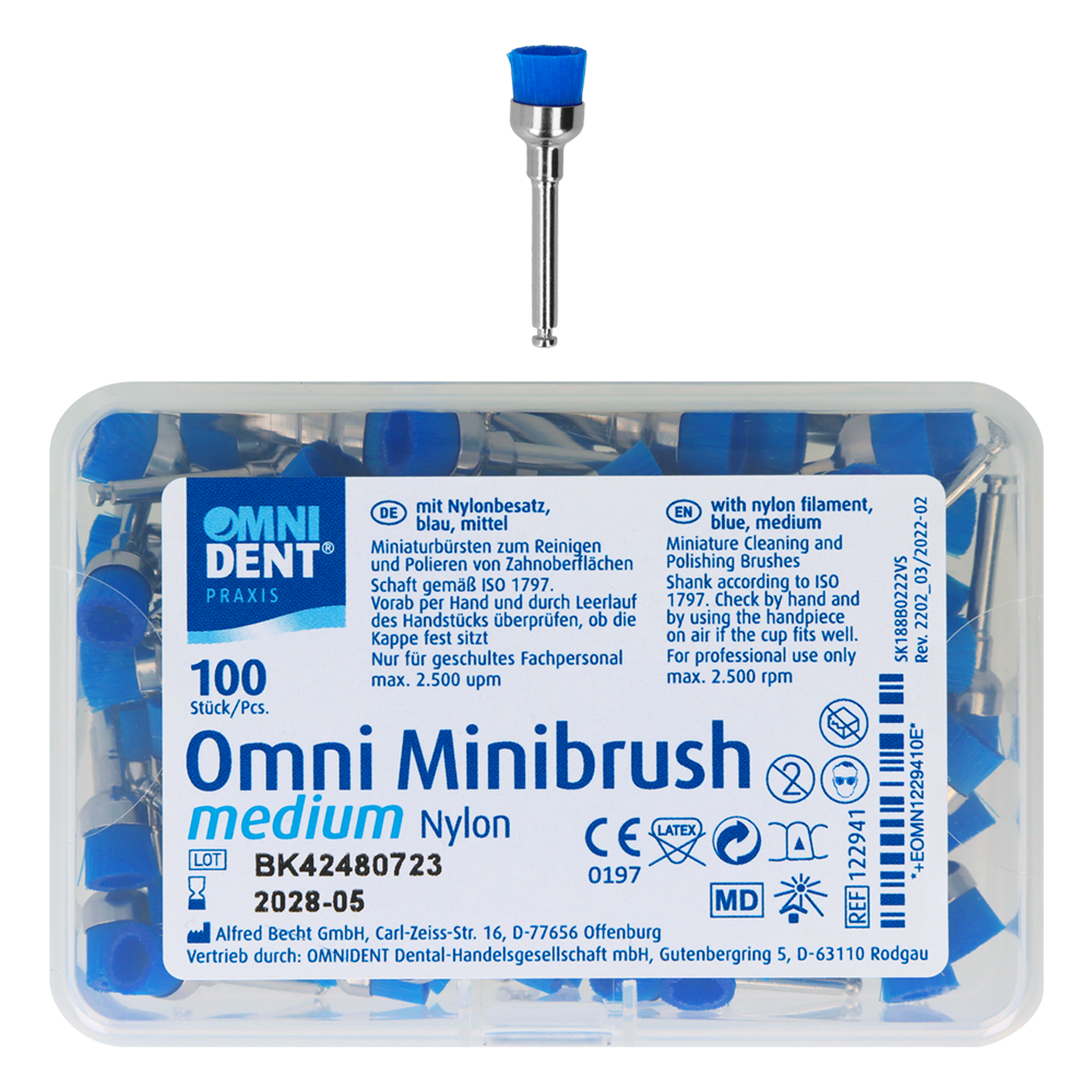 Мини-щётки Omni Minibrush 100 шт. Omnident (пустой стаканчик)