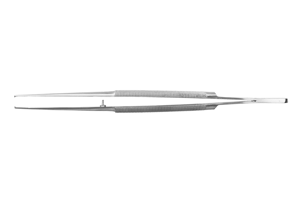 Микрохирургический пинцет 1×2 зубца